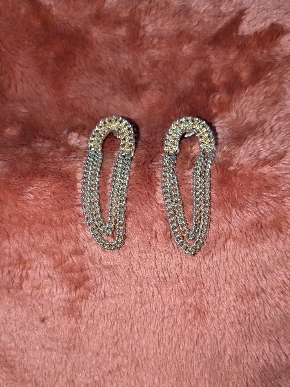 Gold Chain Drop Earrings - Women Jewelry